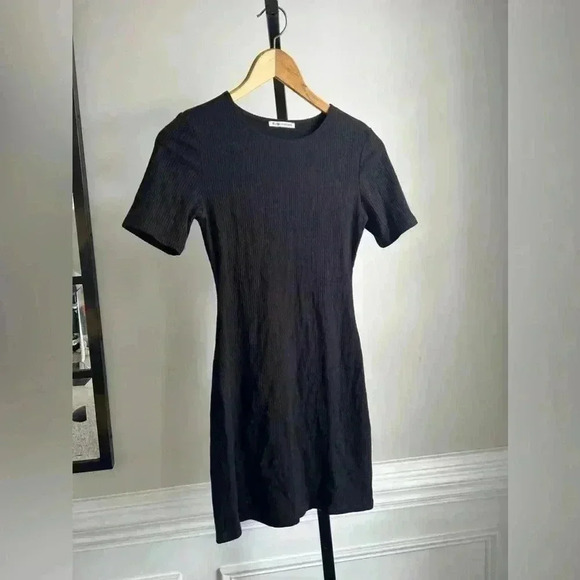 Reformation Dresses & Skirts - Reformation black ribbed dress XS